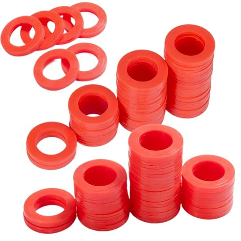 Dtaigou Garden Hose Gasket - Silicone Garden Hose Washer Gasket | Repair Tools Leak-Proof for Washing Machine Shower Head Pressure Washer Sink Sprinkler Faucets Bathroom Plumbers
