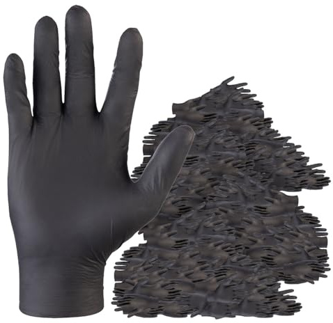 PEARL Reinigungshandschuh: 400er-Set Nitril-Einweghandschuhe, puder- & latexfrei, Größe M, EN 455 (Einweg-Untersuchungshandschuhe, Handschuhe, Safe)