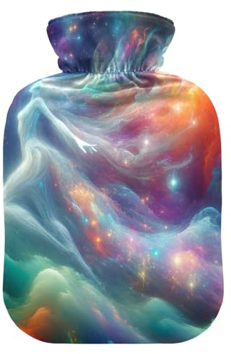 Nebula Wärmflasche mit weichem Samtbezug, Wärmbeutel für Nacken, Schulter und Menstruationskrämpfe, klein