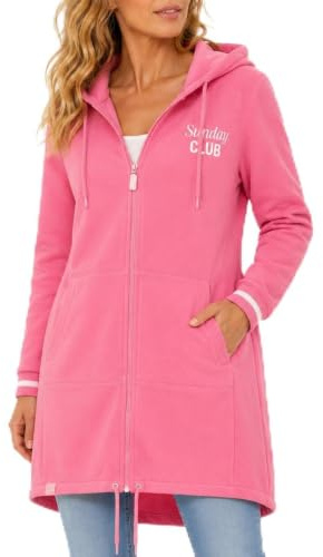 Zwillingsherz Hoodiemantel Hoodie Sweatmantel Sweatjacke Damen mit Kapuze & Reißverschluss – Übergang Frühling Herbst