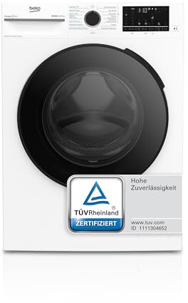 Beko BM3DT4844W Waschtrockner Frontlader, 8 kg Waschen / 5 kg Trocknen, 1400 U/Min., SteamCure, EnergySpin, Hygiene Therapy, ProSmart Inverter Motor, 15 Programme, Weiß