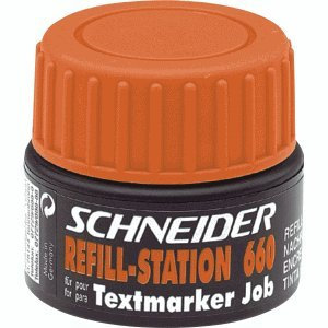 Schneider Schreibgeräte Refill station Maxx 660, Nachfülltinte für Job, 30 ml, orange