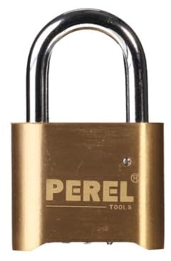 PEREL - SLKC50 Messing-Zahlenschloss, 50 mm Schlosskörpergröße 145896