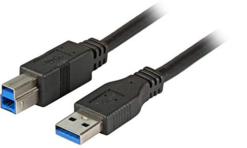 EFB-Elektronik USB3.0 Anschlusskabel A-B, St.-St, 3,0m, Schwarz, Premium
