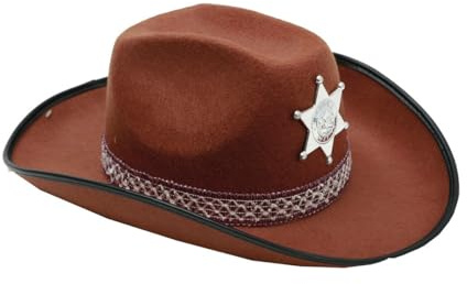 viving Kostüme viving costumes201603 Cowboy braun Hat für Erwachsene (58 cm, One Size)