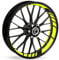 Motoking Felgenbettaufkleber im GP Design - Komplettset für 16 bis 19 - Farbe & Breite wählbar