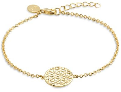 XENOX XS2899G Damen Armband Lebensblume Symbolic Power Sterling-Silber 925 Gold 20 cm