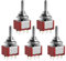Heschen Miniatur Kippschalter MTS-203 ON-OFF-ON DPDT 6 Pin, 2A 250V 6A 125V, 5 Stück
