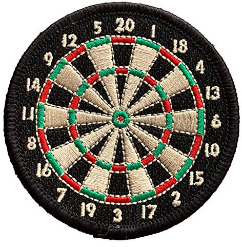 emblems gifts Dart Darts Board Embroidered Sew/Iron On Patch (C)