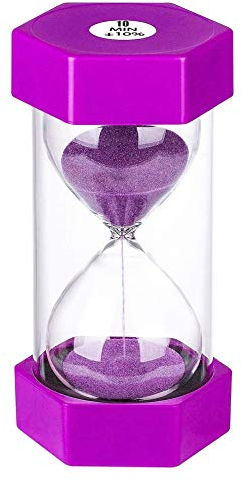 Shao hua Sanduhr Sanduhr - Sanduhr Sanduhr Inspirierte Intelligenz, Home Desk Bürodekoration (10 Minuten, Lila)