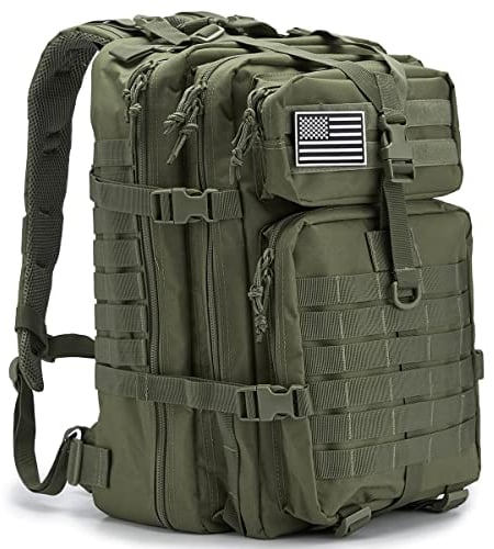 QT&QY 45L Tactical Military Backpacks For Men Camping Hiking Trekking Daypack Bug Out Bag Lage MOLLE 3 Day Assault Pack