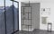 MARWELL Duschwand in modernem Design 90 x 195 cm - Glasdusche mit matt schwarzen Wandprofil - Einscheibensicherheitsglas für höchste Sicherheit - Montage auf Duschwanne oder Fliese