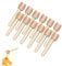 DESIOLE Mescolatore per miele in legno, 20 pezzi, mini cucchiaini da miele (7,6 cm)