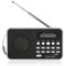 VBESTLIFE Radio FM Portátil, Mini Reproductor de Música HD de Radio Digital con Altavoz, Reproductor de Música de Radio de Bolsillo Portátil FM, Compatible con Tarjeta de Memoria USB, 800 MAh