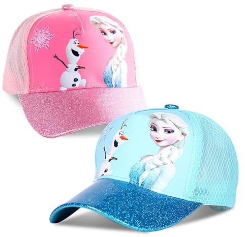 YAXMME Froze Cap, 2 Stücke Froze Kappe, Els Sonnenhut, Els Basecap, für Kinder Geschenk für Jungen Mädchen Kappe Baseball Cap Basecap Kinder-Geburtstag Schule Sport Sonnenschutz