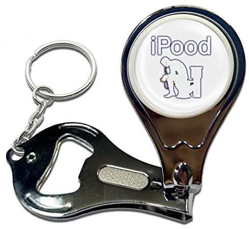BadgeBeast.co.uk Ipood - Key Ring Bottle Opener and Nail Clipper