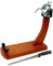 Fackelmann Set Soporte Jamonero Giratorio con Cuchillo, Madera de Pino y Color Caramelo, Herrajes de Acero, 38x36x16 cm, Cuchillo de Acero Inoxidable 34 cm