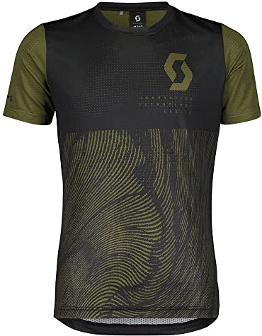 Scott Junior Trail Vertic 10 S/sl Shirt Grün-Schwarz - Lässiges funktionales Kinder Mountainbike Trikot, Größe 152 - Far