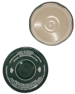 OPIROS Capsules Twist Off Avec Flip Diamètre 82 mm Avec Bouton Central De Contrôle Clic Clac Pour Bocaux En Verre Couvercles Pour Confitures Passées Tomate Confitures (20)