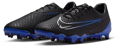 NIKE Herren Phantom GX Academy FG/MG Sneaker, Black/Chrome-Hyper ROYAL, 45.5 EU