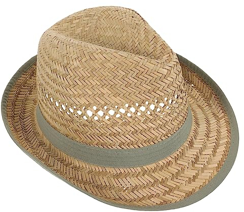 CORHAD Herren Strohhut Mit Breiter Krempe Für Sommer Tragbarer Sonnenhut Für Strand Und Outdoor-aktivitäten Uv-Schutz Leicht Und Verstellbar Modischer Strandhut Für Männer