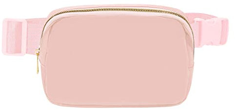 XZQTIVE Bauchtasche für Damen Gürteltasche Brusttasche Herren Mode Hüfttaschen Crossbody Bag Handytasche Umhängetasche mit verstellbarem Riemen,Rosa