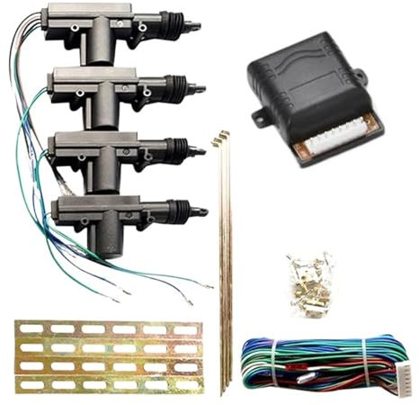 Automazione Con Telecomando Chiusura Centralizzata Con Unità Allarme Auto Motore Elettrico Serratura Automatica Allarme Antifurto Con Sirena Attuatore Chiusura Centralizzata