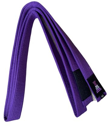 OSS Combat Sports BJJ Belt - Brazilian Jiu Jitsu Belt - Jujitsu Belt - IBJJF Approved - Limited Edition (Purple, A3)