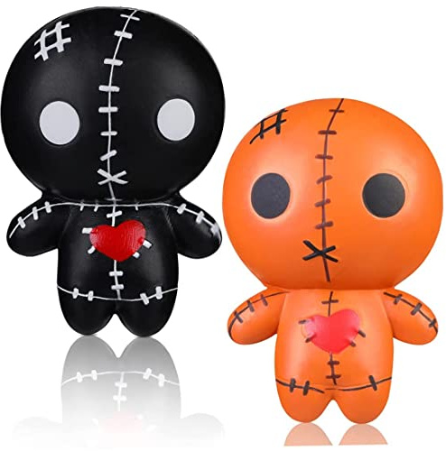 CNAFGBGG Voodoo Dolls Ghost Dolls gruselige Puppen weich langsam aufsteigender Horrorpuppen Stress Relief Gruppen Spielzeug für Halloween -Party -Dekoration Vorräte.