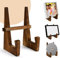 Plate Display Stand Wood, KYYGKY 8 Inch Plate Holder Easel Display Stand Wooden Picture Frame Holder Stands Tabletop Picture Stands for Displays Plaque, Pictures, Photo Frames, Book, Decorative Plates