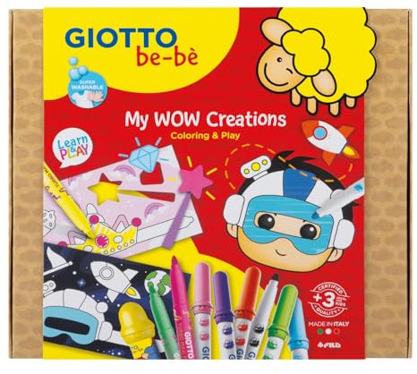 Giotto be-bè Set Creativo para Colorear, My Wow Creations, 24 piezas