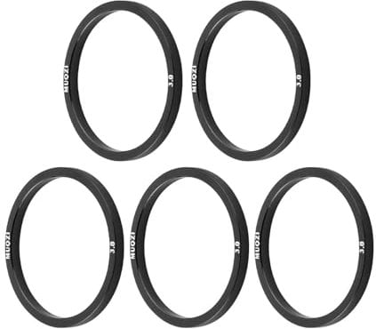 5 Stück Fahrrad Tretlager Unterlegscheibe Aluminium Legierung Schwungrad Nabe Spacer 1.5/2/2.5/3mm Für BB68 BB73 BB90 BB92 (Schwarz,DN 35,5mm; Dicke 3mm)