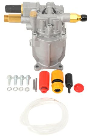 SUDEG Pompe de Remplacement Horizontale,3/4pouces 3000PSI, Pompes de Nettoyeur Haute Pression, Remplacement du Moteur de Vilebrequin à Arbre Horizontal pour Nettoyeur Haute Pression