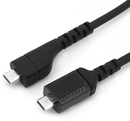 Elitecran Ersatz-Headset-Soundkabel Kompatibel mit SteelSeries Arctis 7 Arctis 5 Arctis 3 Arctis Pro, Ersatz Audiokabel 150 cm Länge, Kopfhörerkabel Schwarz