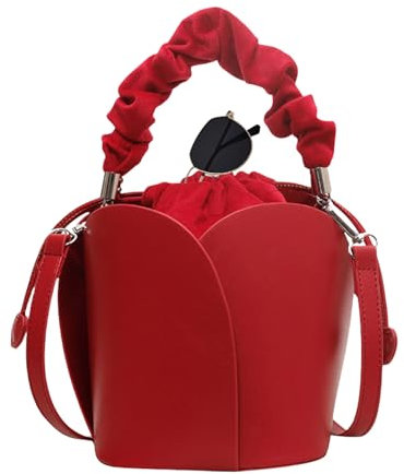 Acunny Sac à bandoulière en cuir - Couleur unie - Sac à fleurs décontracté - Grande capacité - Portefeuille tendance pour voyage d'affaires, utilisation quotidienne, voyage, école, shopping, salle de