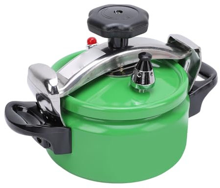 Pressure Cooker, Efficient Cooking Double -Bottomed Explosion -Safe Pressure Cooker in Aluminum Alloy Easy to Open Close Large Capacity for Flat Stove (2L)