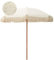 HAOKKV Sombrilla De Flecos Para Patio Exterior De 2.0 M Con Ancla, Sombrilla De Playa Bohemia De Madera, Protección UV 50+, Varillas De Fibra De Vidrio, White