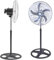 DE ROSA SHOP Ventilatore a Piantana Potente in Metallo, 55W, 5 Pale, Diametro 50 cm, Altezza Regolabile fino a 130 cm, Oscillazione Orizzontale, 3 Velocità, Basso Consumo Energetico
