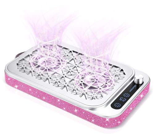 ANBEISTEE Nagelstaubsammeler, 2000PA Nagelstaubsammeler Nageltechnologie | Professioneller Nagelstaub-Sammler, 45 Einweg-Filterpapieren, für Acrylnagellacherung, Maniküre im Nagelsalon, Home DIY