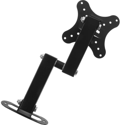 HOMOBABE Adjustable Wall Mount Tv Bracket for 14-24 Inches Computer Monitor and Tv Screen, Iron Material with Stable Support and Space Saving Design, for Classroom and Study