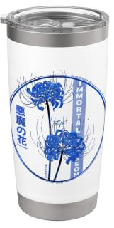 Spider Lily o Ragno giglio in Anime morbido grunge estetica Bicchiere termico in acciaio inox doppia parete