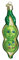Old World Christmas Vegetables Glass Blown Ornaments for Christmas Tree, Two Peas in a Pod