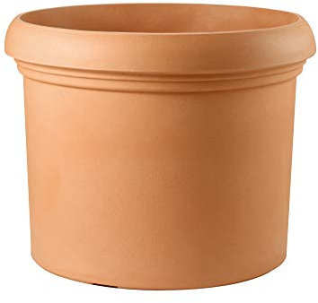 Teraplast Cylindre Vicence Classic Jardinière d'extérieur 50 cm Terre Cuite