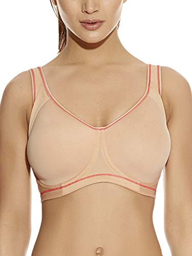 Freya Damen Ac4892 Sport-BH, Undurchsichtige, Nude, 75E