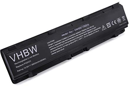 vhbw 1x Akku kompatibel mit Toshiba Satellite Pro S800D, S840, P870D, P875, P875D, S800, P870 Notebook (8800 mAh, 10,8 V, Li-Ion)