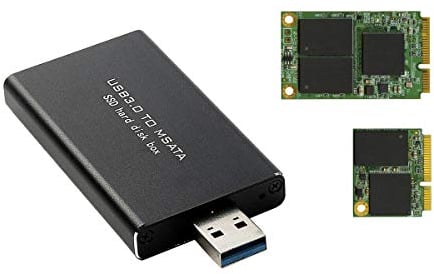 KALEA-INFORMATIQUE Kompaktes mSATA-auf-USB3-Gehäuse für SSDs vom Typ mSATA 30mm oder 50mm