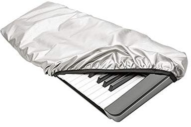 Maloney StageGear Piano Keyboard Dust Cover for 76 & 88 Key Keyboards - Reversible Black Nylon Keeps it Free from Dust, Dirt, & Moisture; Silver Reflective Material Protects from Sun - Large (82759)