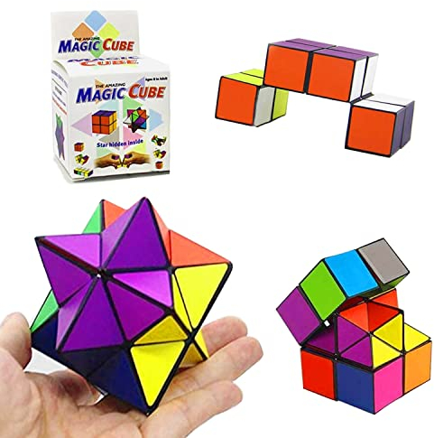 Zauberwürfel, Infinity-Würfel, Magic Star Cube, Speed Cube, Glatte Oberfläche Festkörper, Stress und Angst Abbauen, Haltbarer Puzzlewürfel für Kinder und Erwachsene