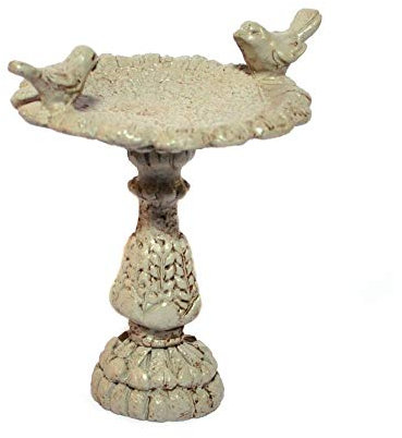 Melody Jane Dolls House Grey Stone Bird Bath Miniature 1:12 Scale Garden Accessory