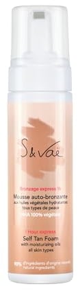 S and Vaë Mousse autobronzante hydratante Visage et Corps, 150 ml